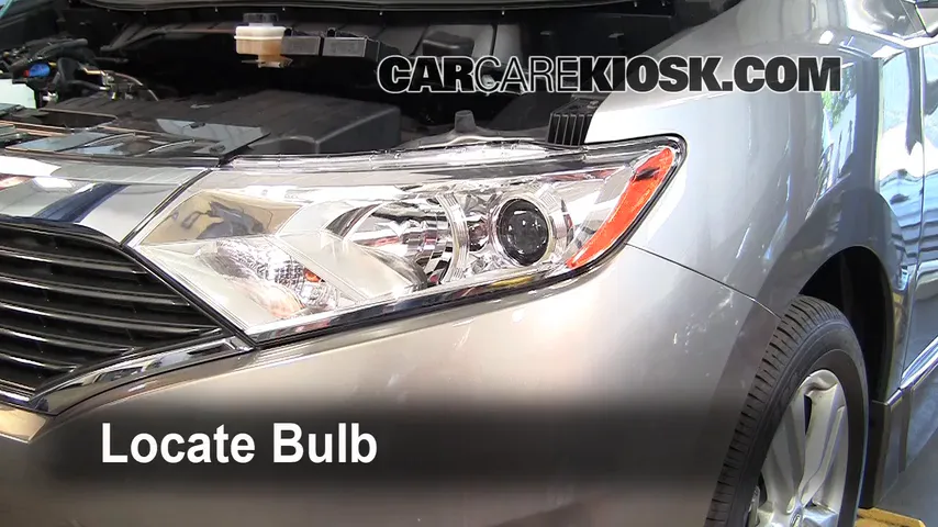 2011 Nissan Quest SL 3.5L V6 Éclairage Feu clignotant avant (remplacer l'ampoule)